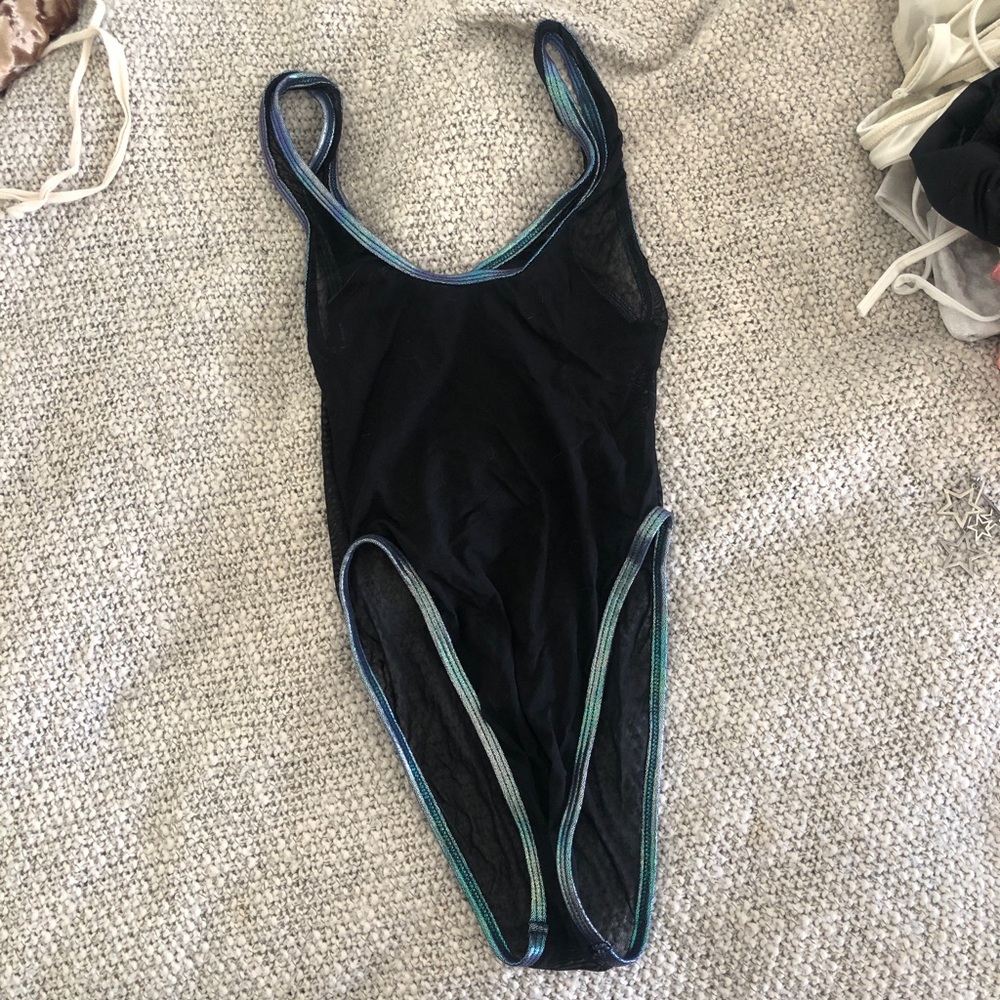Black Mesh Bodysuit | Festival Wear